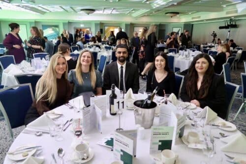 EMA Training staff sat around a table at AAT Training Provider Awards 2025